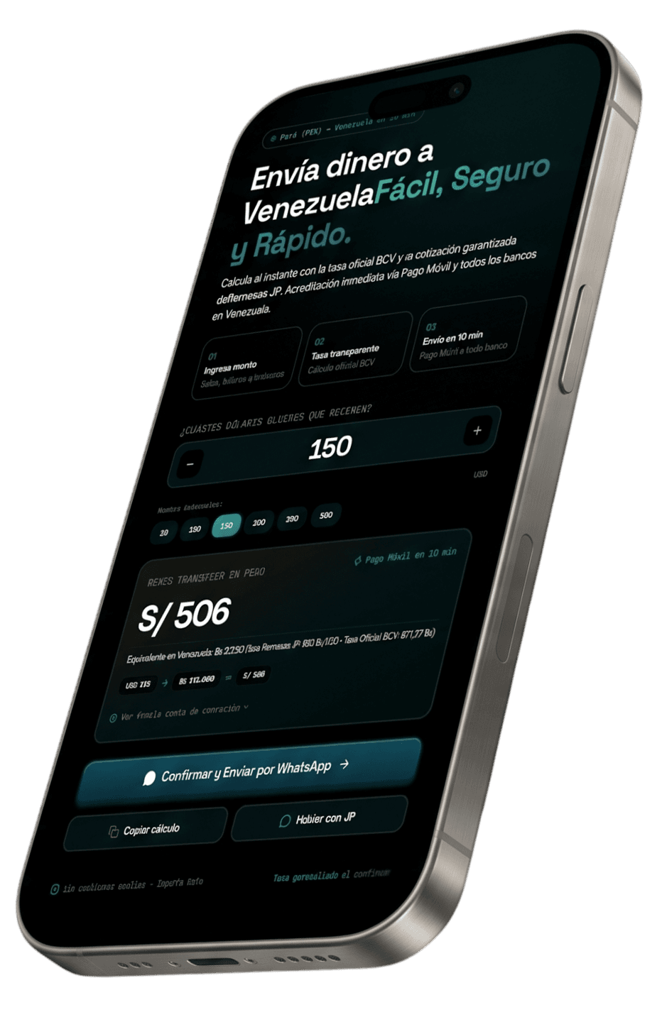 Calculadora en teléfono